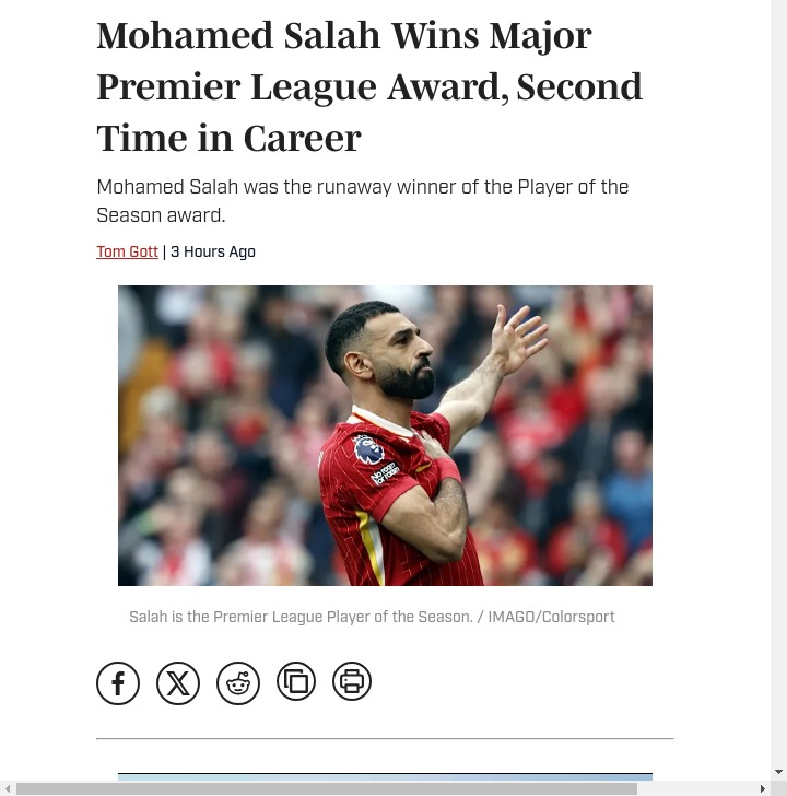 Salah Breaks Records, Ends City’s Streak