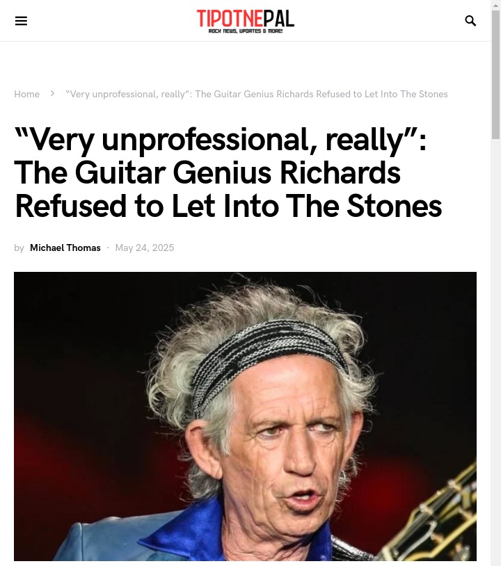 Richards vs Beck: Stones Drama Unpacked 🎸
