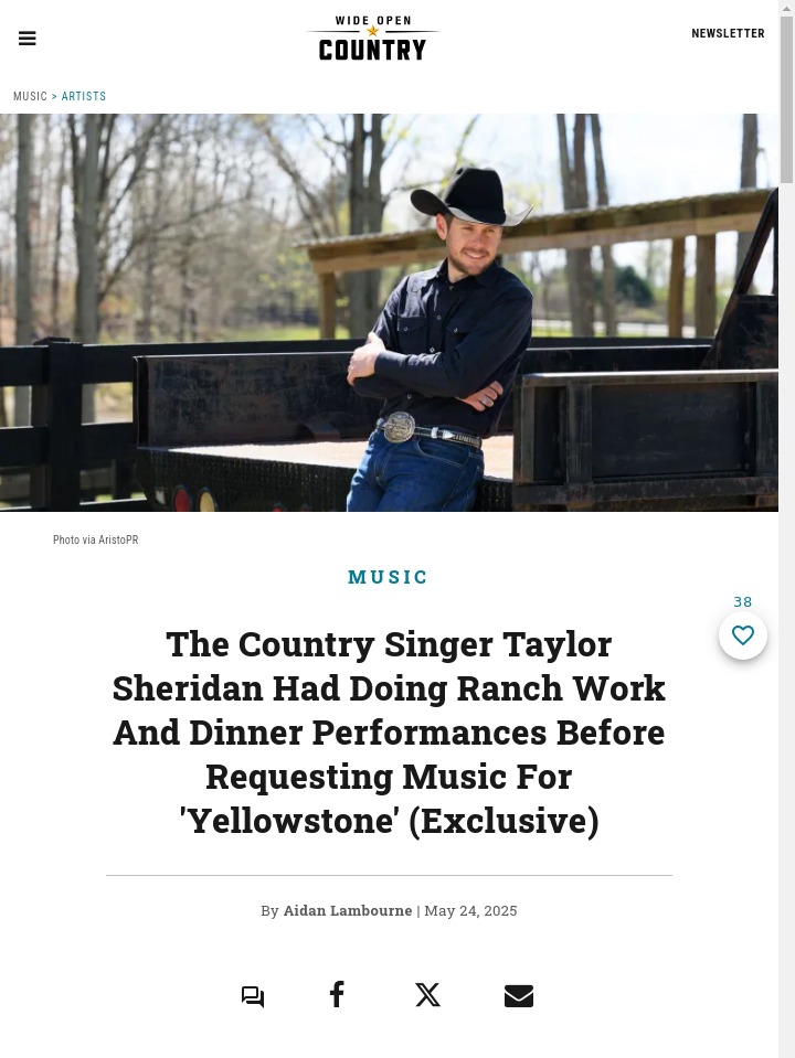 Taylor Sheridan’s Secret Ranch Musician 🤠