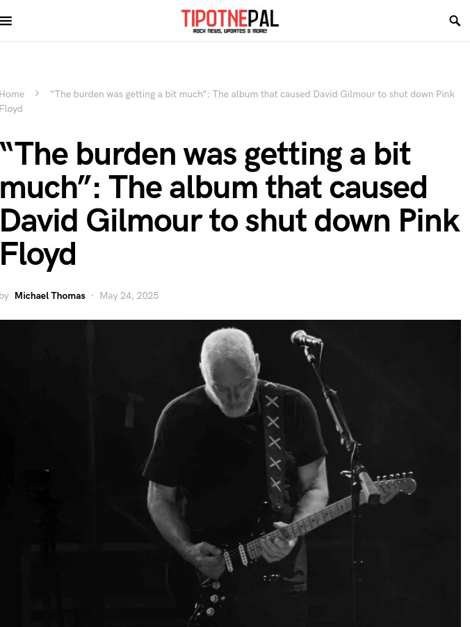 Did Gilmour Shade Waters on Division Bell? 🎸