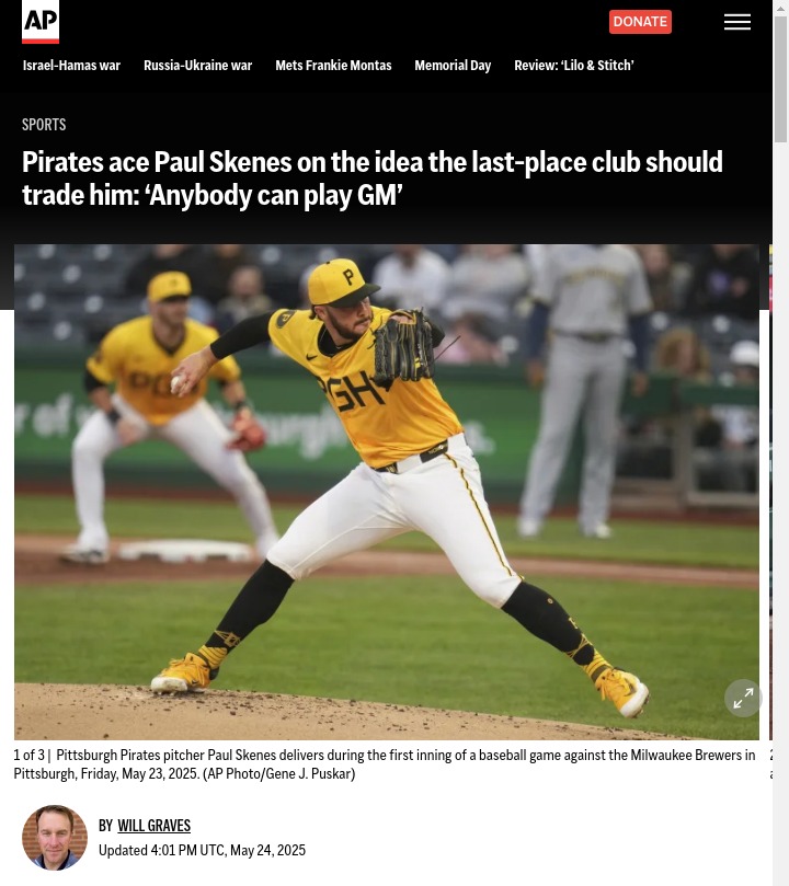 Should the Pirates Really Trade Skenes?