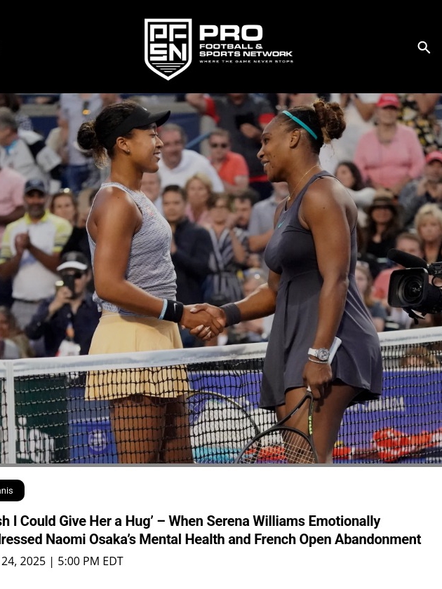 Serena Shows Love for Osaka After French Open Exit