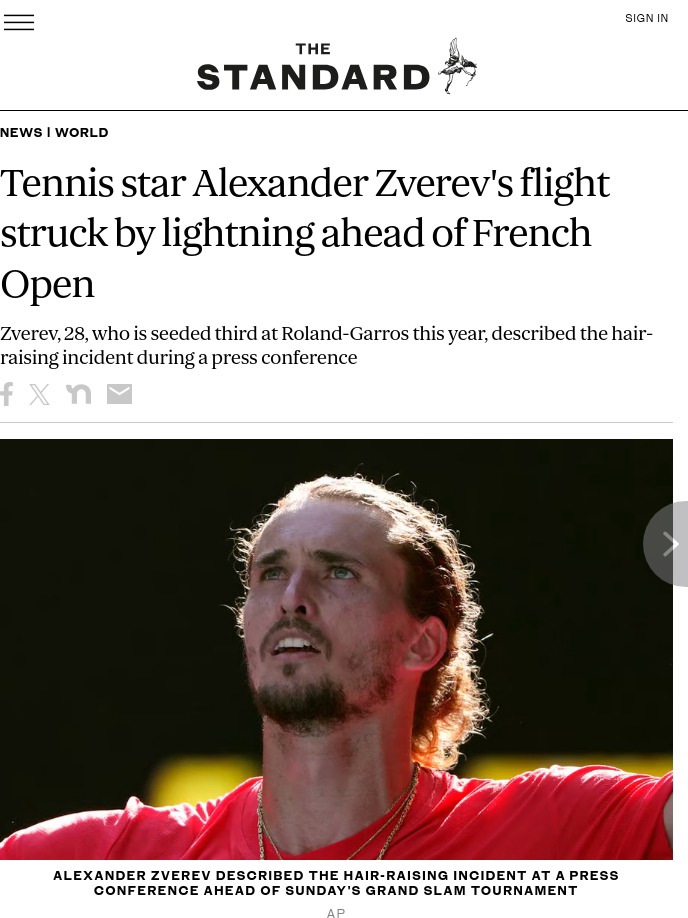 Zverev’s Wild Lightning Flight to Paris!