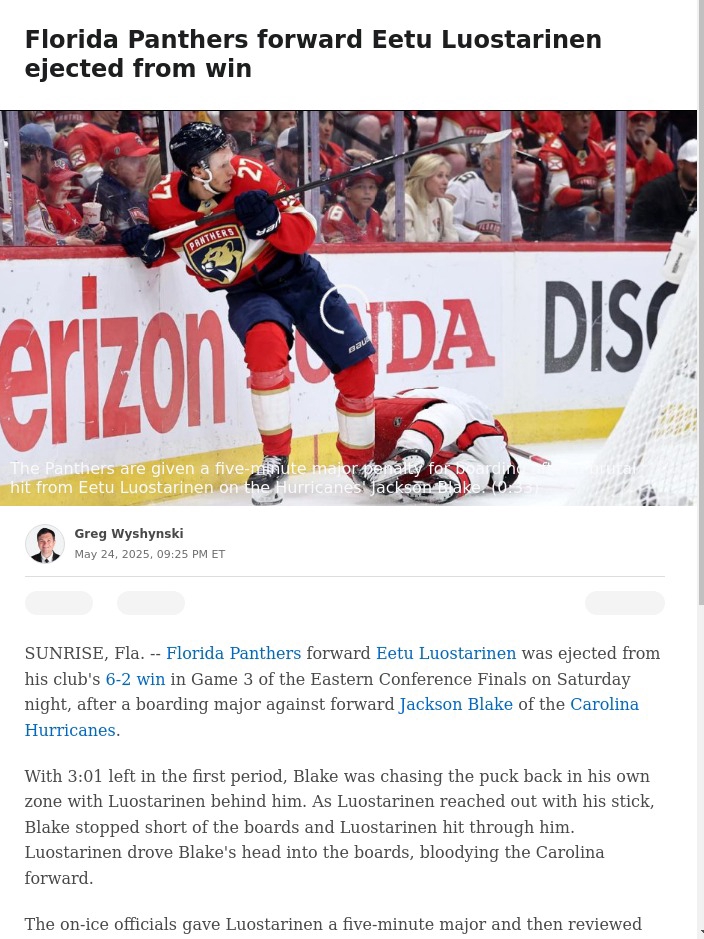 Luostarinen's Ejection: Turning Point or Overblown?