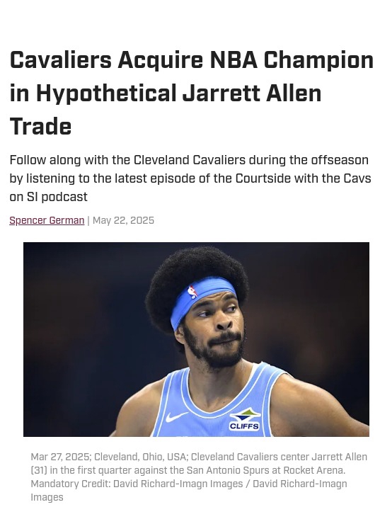Should the Cavs Trade The Fro for a Champ?