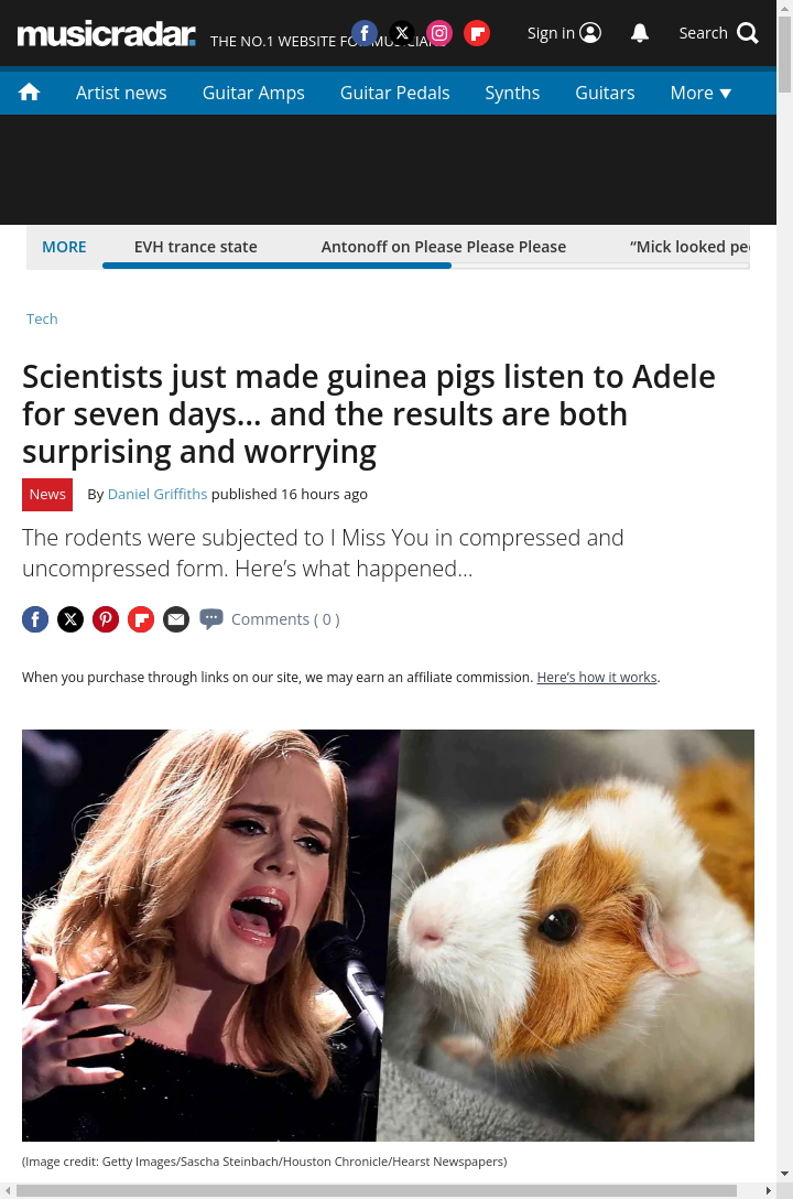 Adele’s Music Ruined Guinea Pigs’ Ears?! 🐹