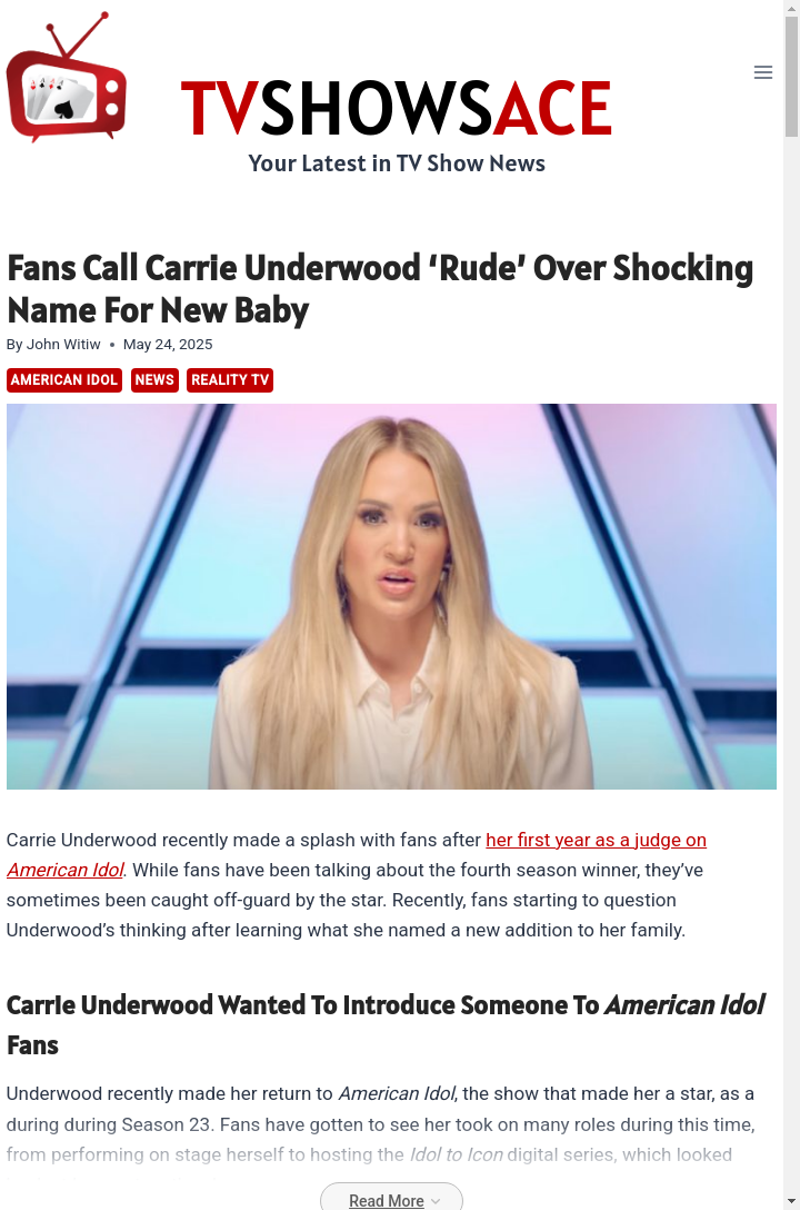 Carrie’s Lamb Name Sparks Fan Debate 🐑