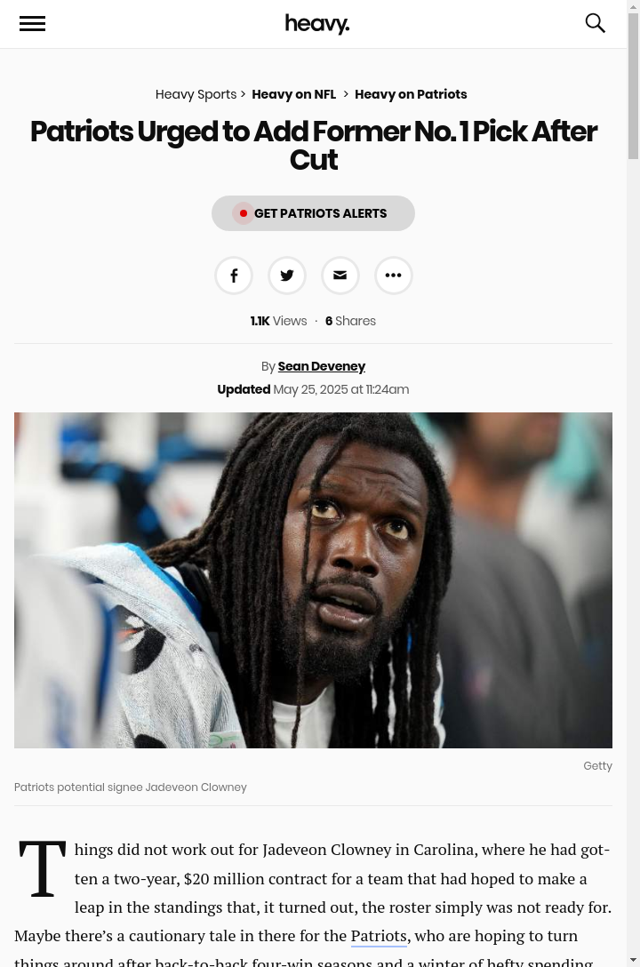 Should Pats Roll the Dice on Clowney?