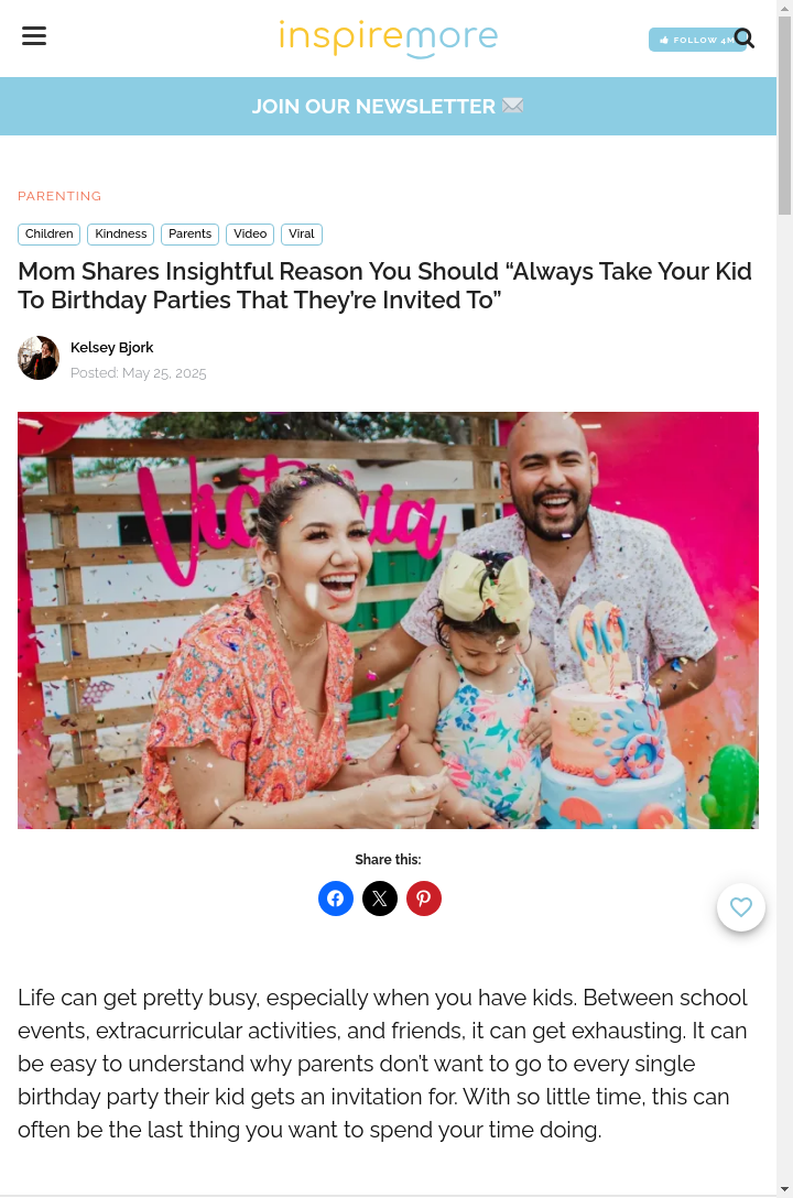Why Skipping Kids’ Parties Hits Different