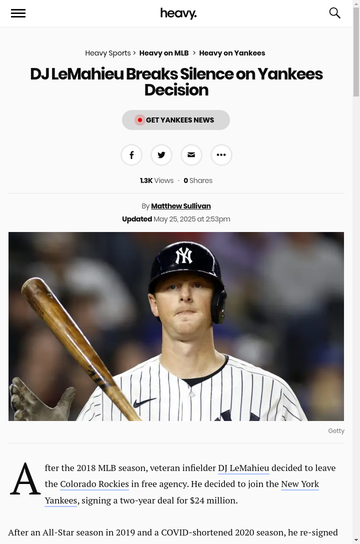DJ LeMahieu: Did He Dodge a Rockies Collapse?