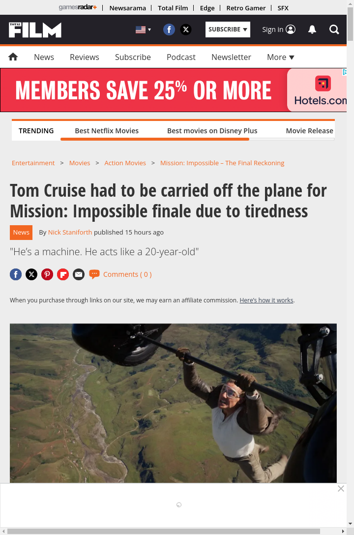 Tom Cruise Collapsed After Epic Stunt! 😱
