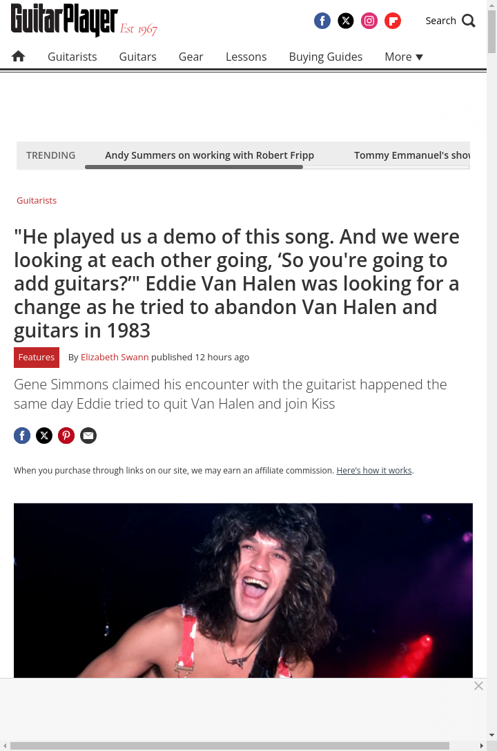 Eddie Van Halen Almost Joined Kiss?! 🎸