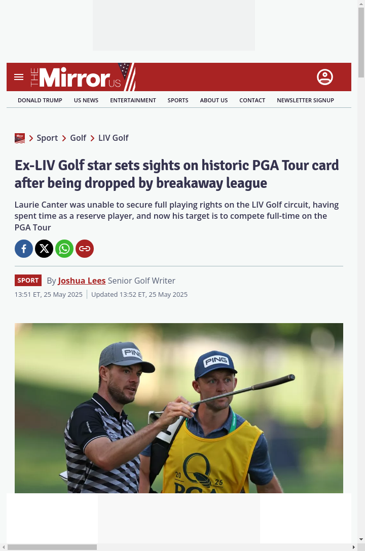 Canter Eyes PGA Card After LIV Exit