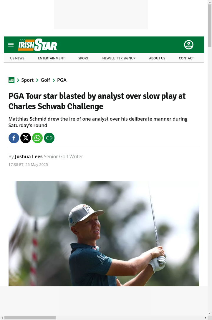 Schmid’s Slow Play Sparks Debate at Colonial