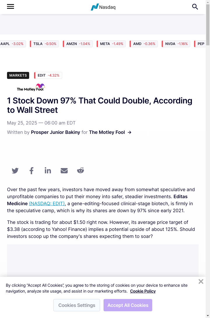 Would You Bet on a $1.50 Biotech Stock?
