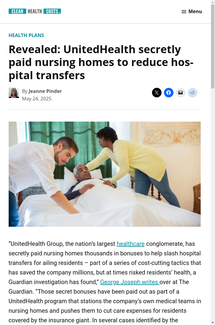 UnitedHealth’s Secret Nursing Home Deal Exposed
