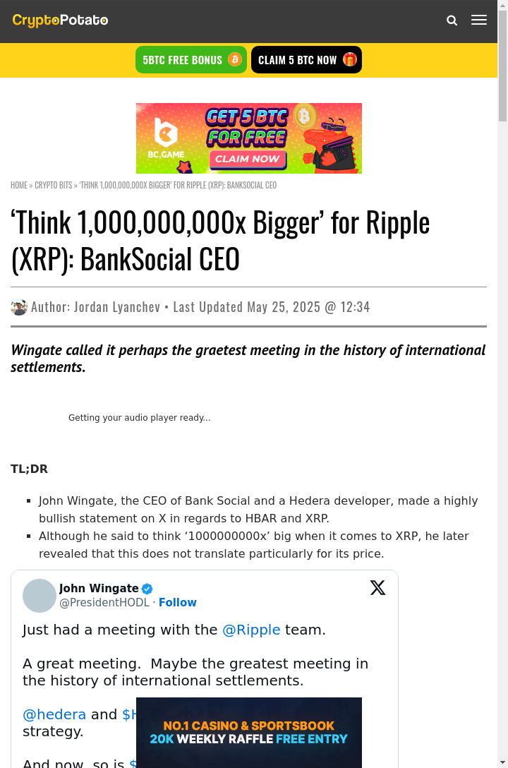XRP Hype: Think Billions, Not Just Bucks