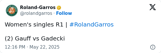 Coco Gauff Calls Out French Open Tradition