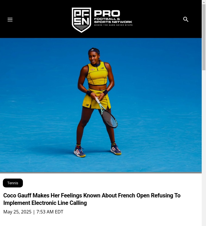 Coco Gauff Calls Out French Open Tradition