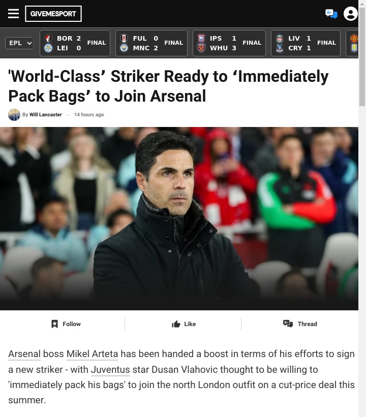 Vlahovic to Arsenal: Is the Deal Finally On?