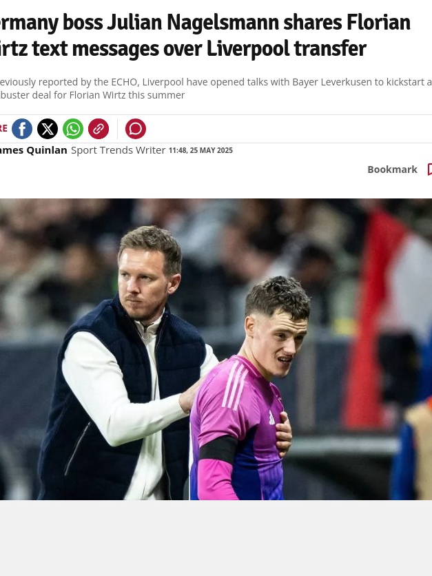 Nagelsmann’s Texts: Wirtz’s Anfield Move?