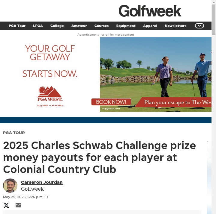 Griffin Holds Nerve for Solo Win at Colonial