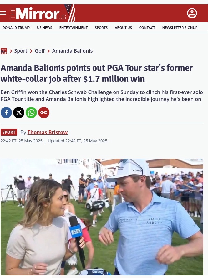 Ben Griffin’s Journey: From Broker to Champ