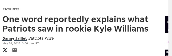 Is Kyle Williams the Pats’ Next Edelman?