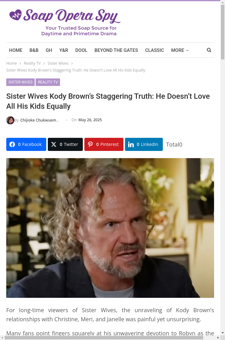 Kody’s Shocking Confession on Sister Wives