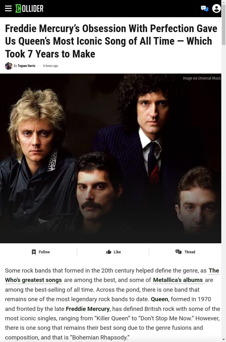 Did Freddie Steal BoRhap From Himself? 🤔