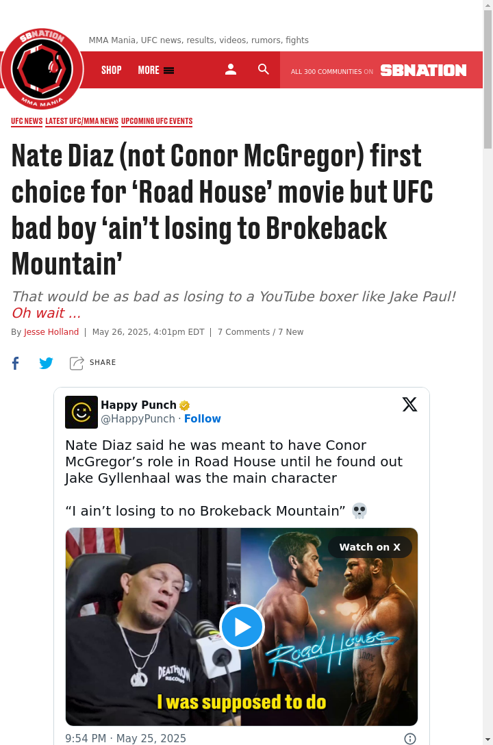 Diaz Passed on ‘Road House’ Role!