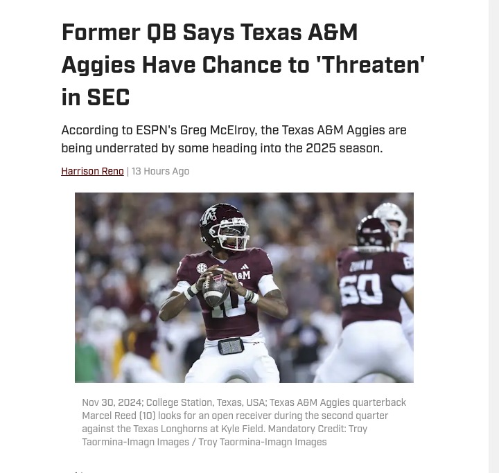 Are the Aggies the SEC’s Dark Horse?