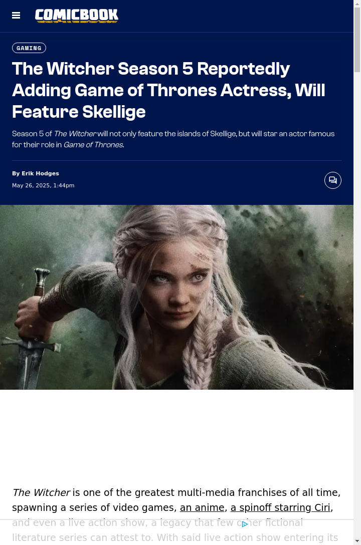 GoT Star Joins Witcher S5?! 😱