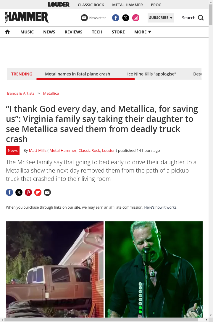 Metallica Concert Literally Saved Their Lives