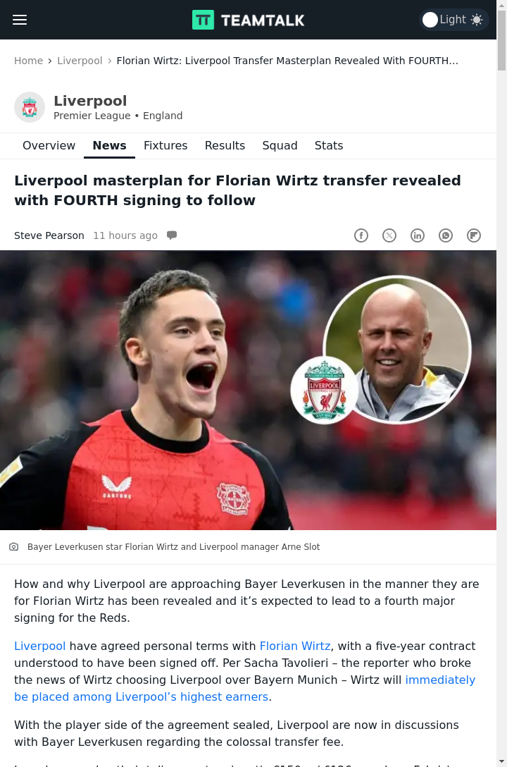 Wirtz to Anfield? Reds’ Big Summer Gamble
