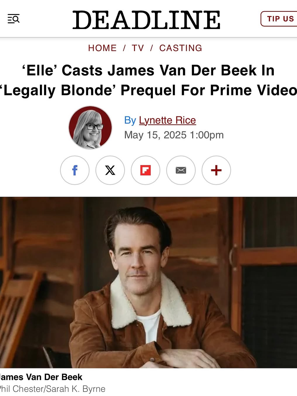 James Van Der Beek’s Comeback Feels!