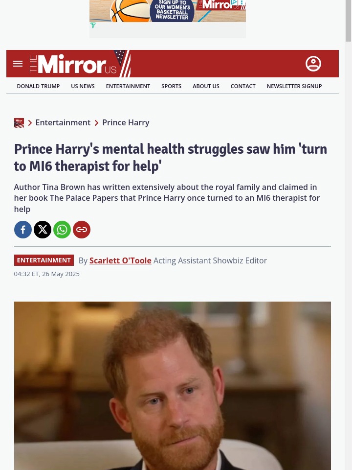Harry’s Secret MI6 Therapy Sessions?