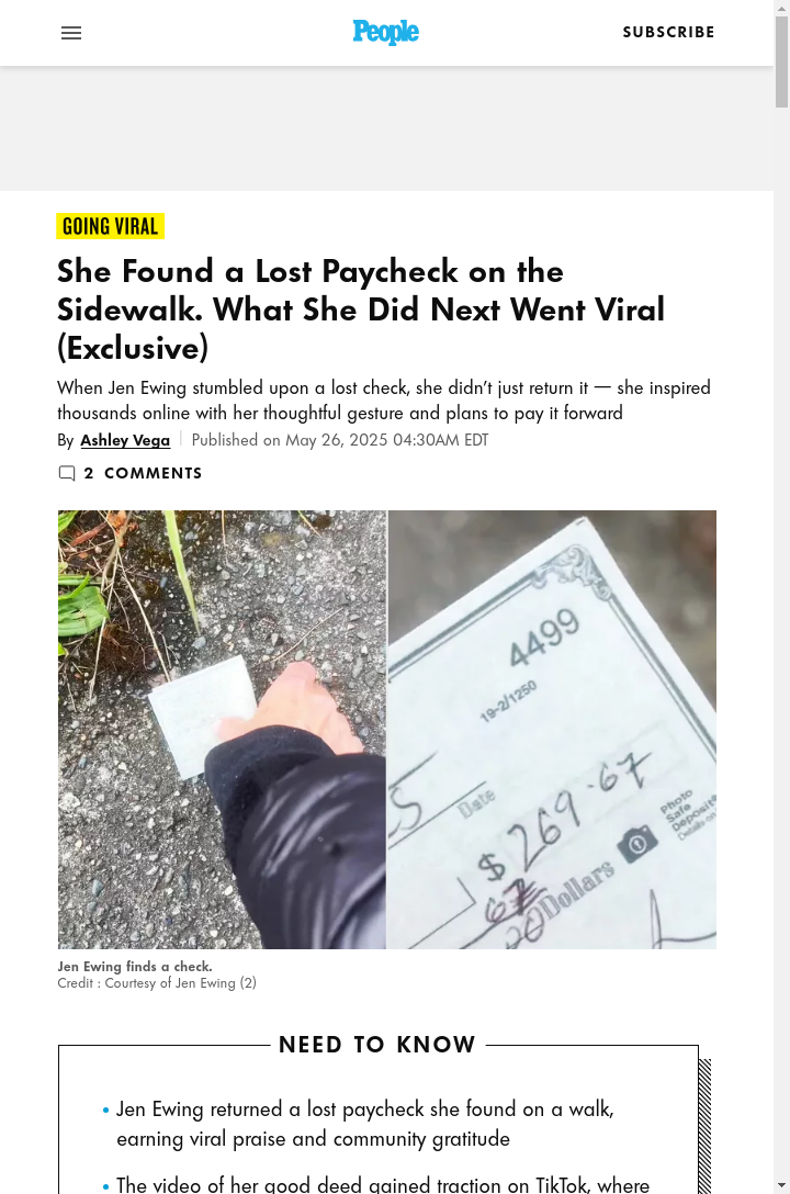 Jen Ewing’s Viral Good Deed 🍔