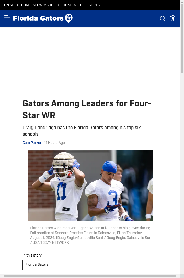 Gators vs. Dawgs: WR Battle Heats Up