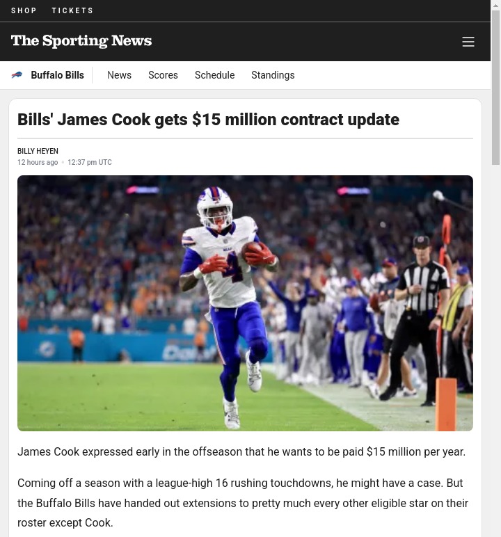 Will James Cook Get Paid Like a Star?