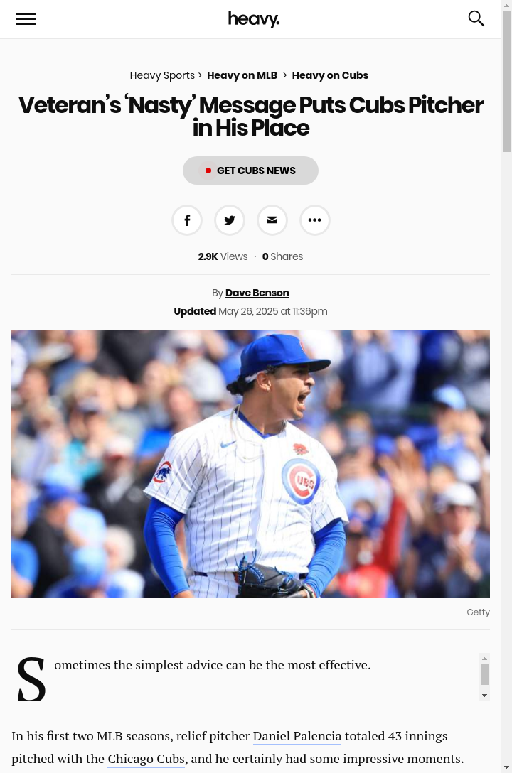 Palencia’s Turn: From Wild Arm to Cubs Closer