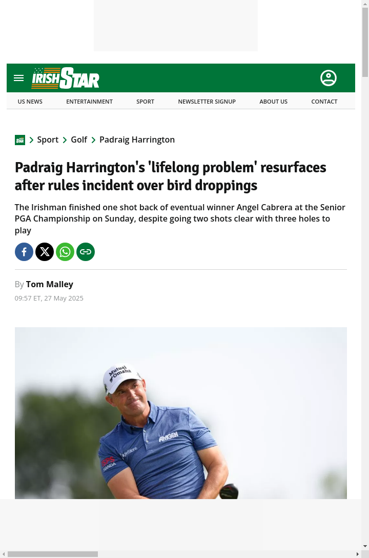 Harrington’s Birdie Blocked by Bizarre Ruling