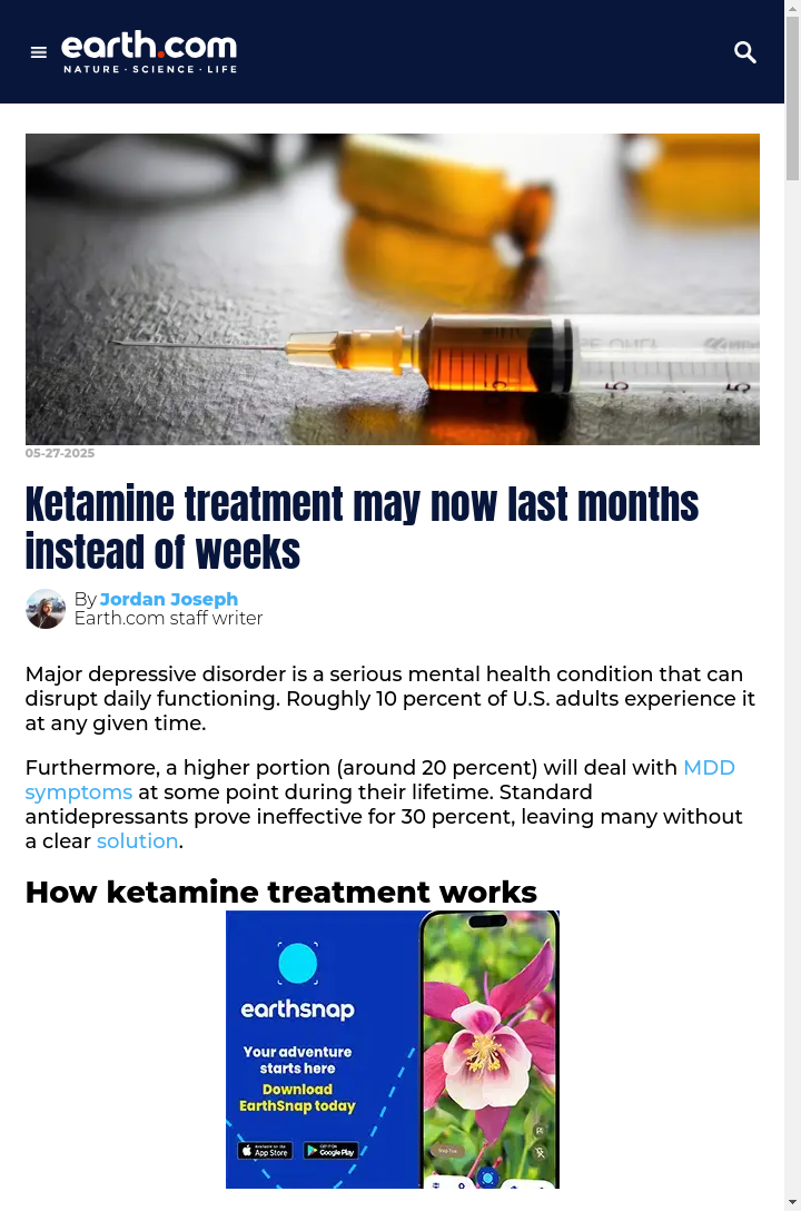 Ketamine’s Antidepressant Power Just Leveled Up