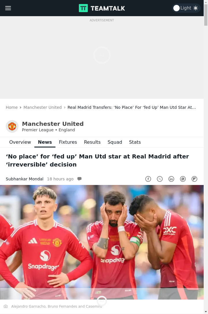 Garnacho’s Madrid Dream Hits a Wall