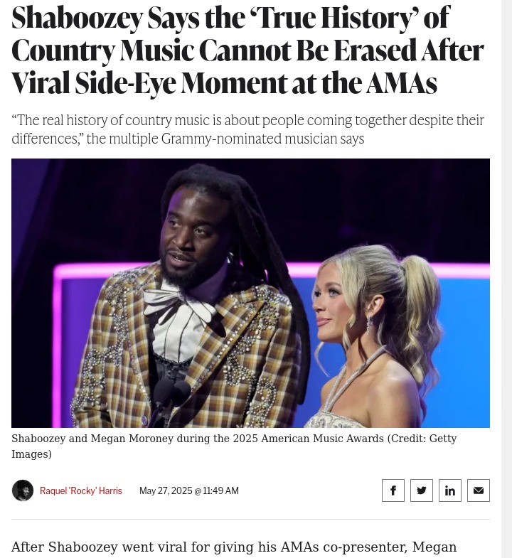 Shaboozey’s Side-Eye Sparks Country Music Debate 👀