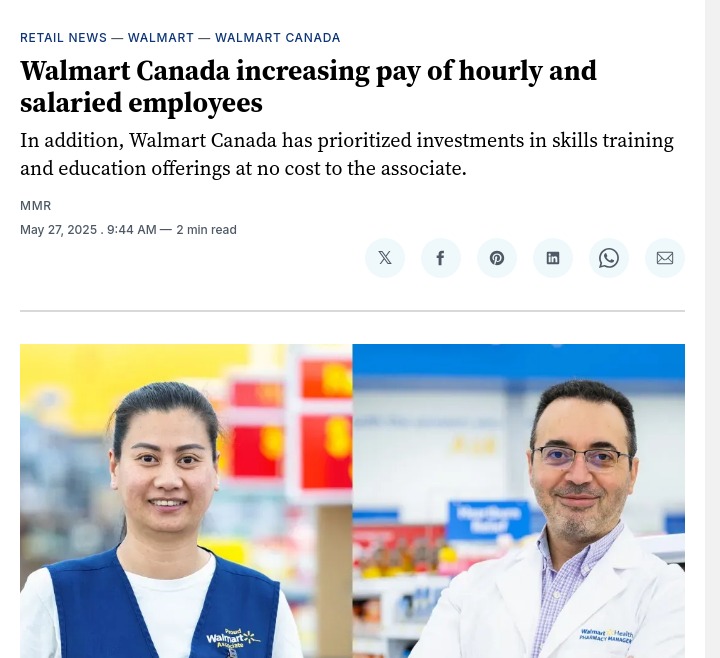 Walmart’s Giving Out Bigger Paycheques!