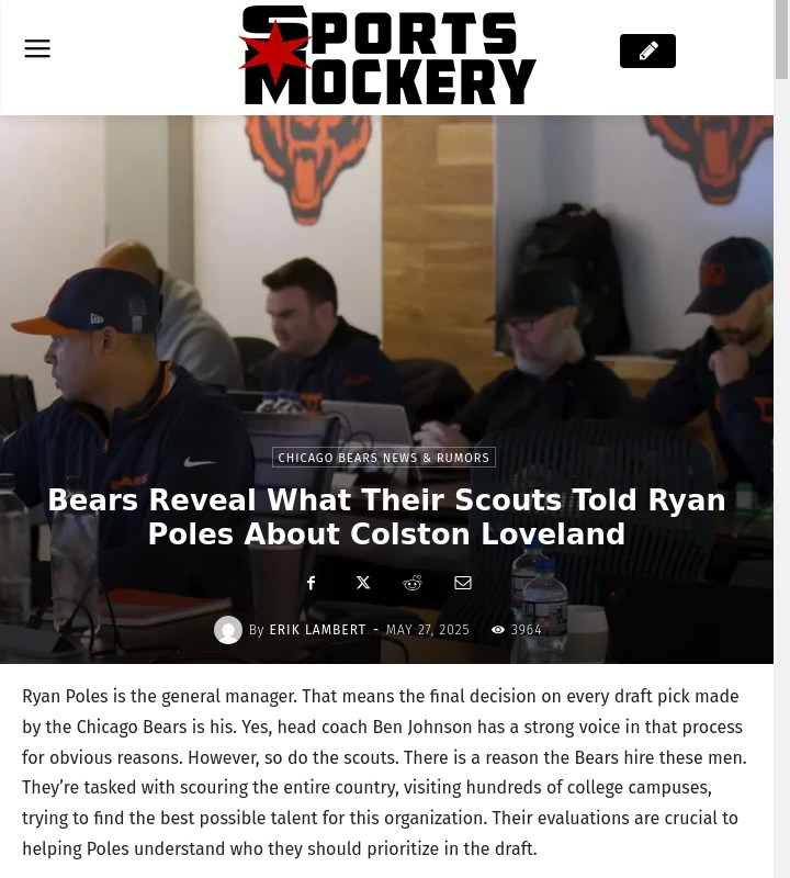 Why Da Bears Chose Loveland Over Warren