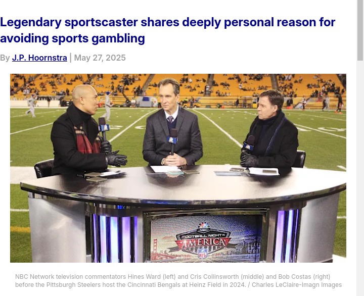 Bob Costas’ No-Bet Rule: A Family Legacy