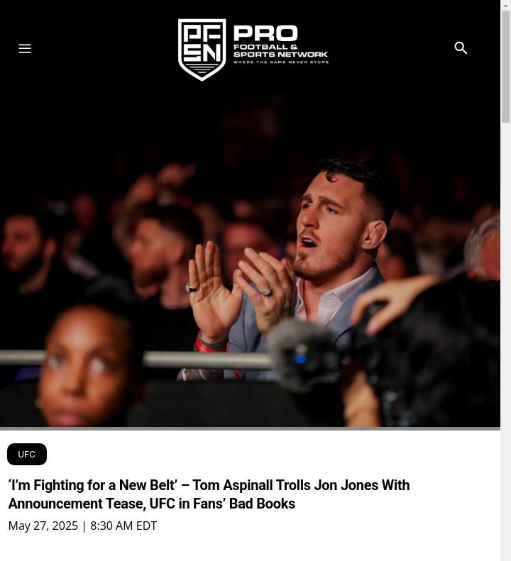 Aspinall Trolls Bones, Fans Fume at UFC
