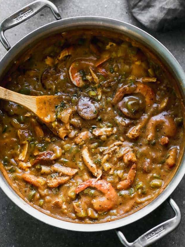 Simmering a Big Pot of Homemade Gumbo 🍲🦐